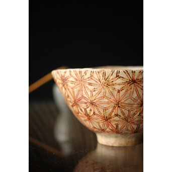 滝口和男 『祭り支度や』共箱 茶碗 P257｜骨董店 のびる 古美術 骨董