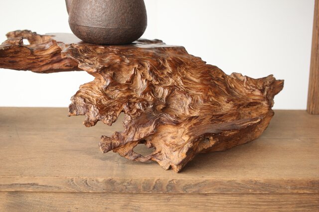 根木 変木 自然木 盆栽卓 X412｜骨董店 のびる 古美術 骨董 和風建具