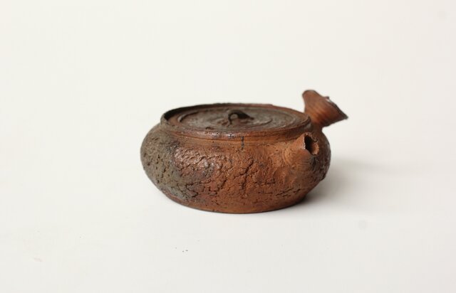 雲林院宝山/寶山 十七代 昌平作 南蛮急須 P514｜骨董店 のびる 古美術