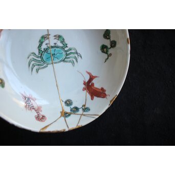 古染付 南京赤絵 呉須赤絵 古九谷 初期伊万里 皿7枚 P557｜骨董店