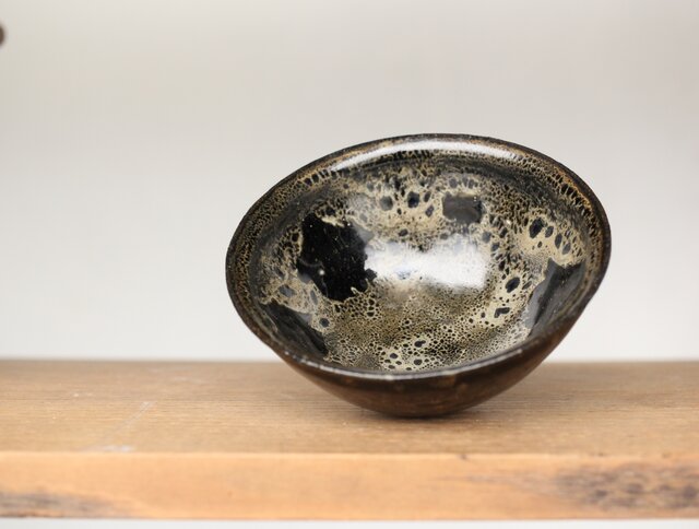 五代 清風与平 天目釉 茶碗 共箱 P456｜骨董店 のびる 古美術 骨董