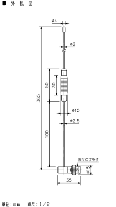 TOA YW-510 800 MHz帯ワイヤレスチュ－ナ用直付けL型アンテナ TOA