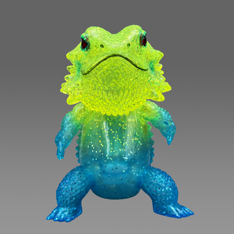 ペインターネット カエルーマ ストーンクラック ソフビ 蓄光