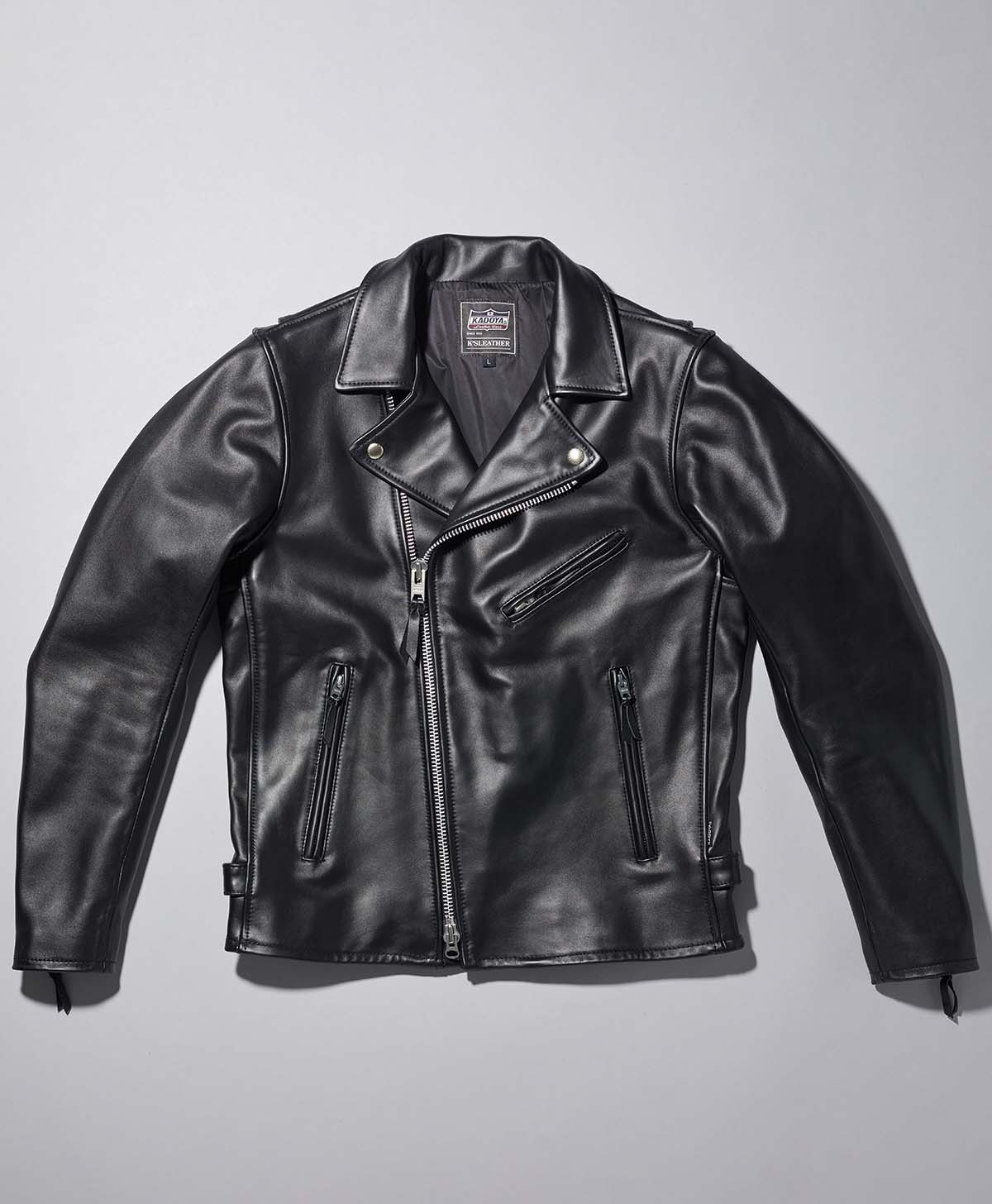 美品】KADOYA キャロルタイプ ライダースジャケット レザージャケット