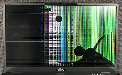 富士通 U9312/KXの液晶修理 画面割れによるパネル交換 | 液晶修理センター