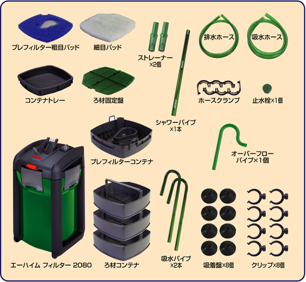 EHEIM｜エーハイム プロフェッショナル3 2080 ｜ 外部式フィルターの
