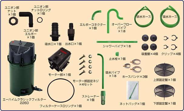 EHEIM｜エーハイム クラシック 2260 ｜ 外部式フィルターの元祖