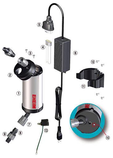 EHEIM｜エーハイム リーフレックスUV350UV殺菌灯 ｜ 外部式フィルター