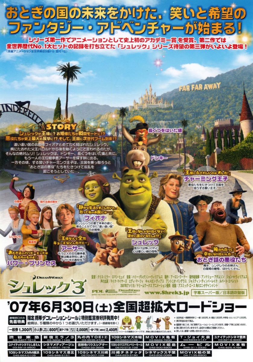 希少】非売品 シュレック3 映画ネガフィルム1本分 希少】非売品