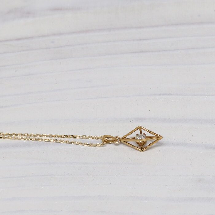 K18刻印 本翡翠 ネックレストップ タサチ 東さ7-0420☆2F 14K刻印金具