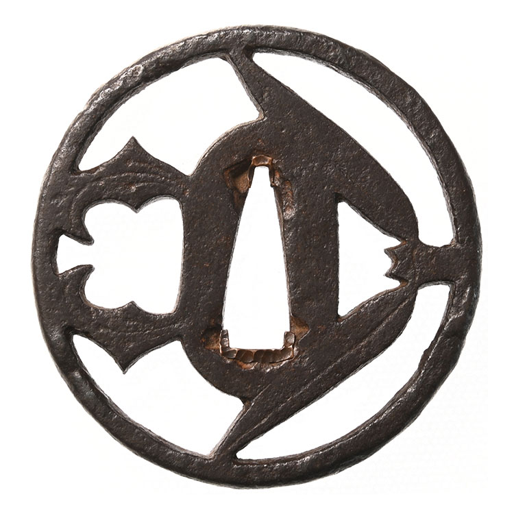 金山 竹に茗荷透鍔/鐔 特別保存刀装具 ｜日本刀販売は永楽堂