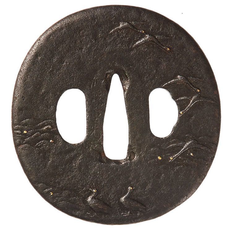 会津正阿弥 銘 加藤重光(花押）鍔/鐔 保存刀装具 ｜日本刀販売は永楽堂