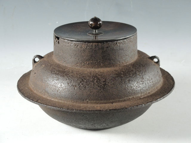 銅製 茶釜 矢のデザイン骨董品