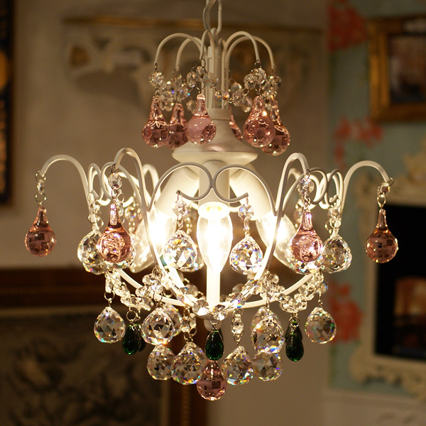 5台から注文可】モダンシャンデリア 3灯 ホワイト(W380×H380mm) | EL