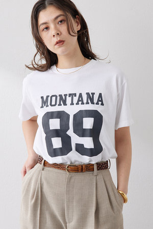 Whim Gazette(ウィム ガゼット)｜ナンバリングTシャツ/オフホワイト の