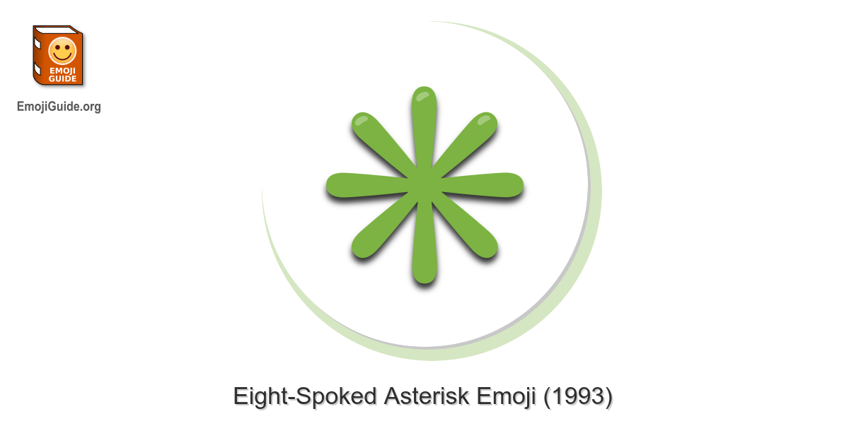 ✳️ Eight-Spoked Asterisk Emoji – Meaning, Pictures, Codes