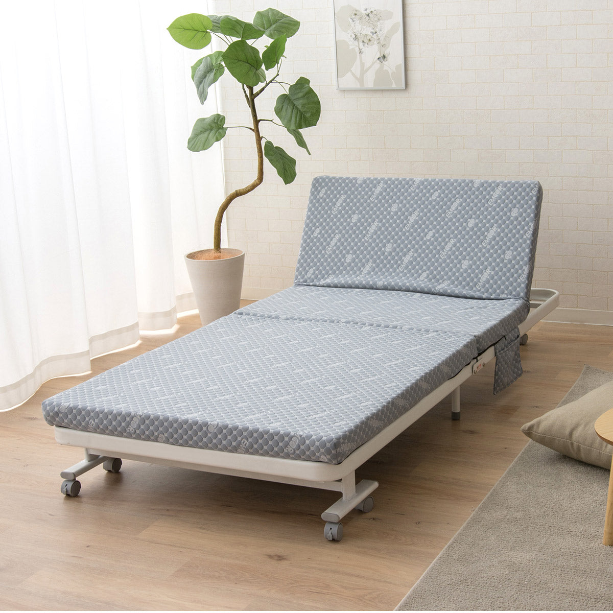 組立不要 折りたたみベッド 「メホール」 シングルサイズ | 寝具・家具