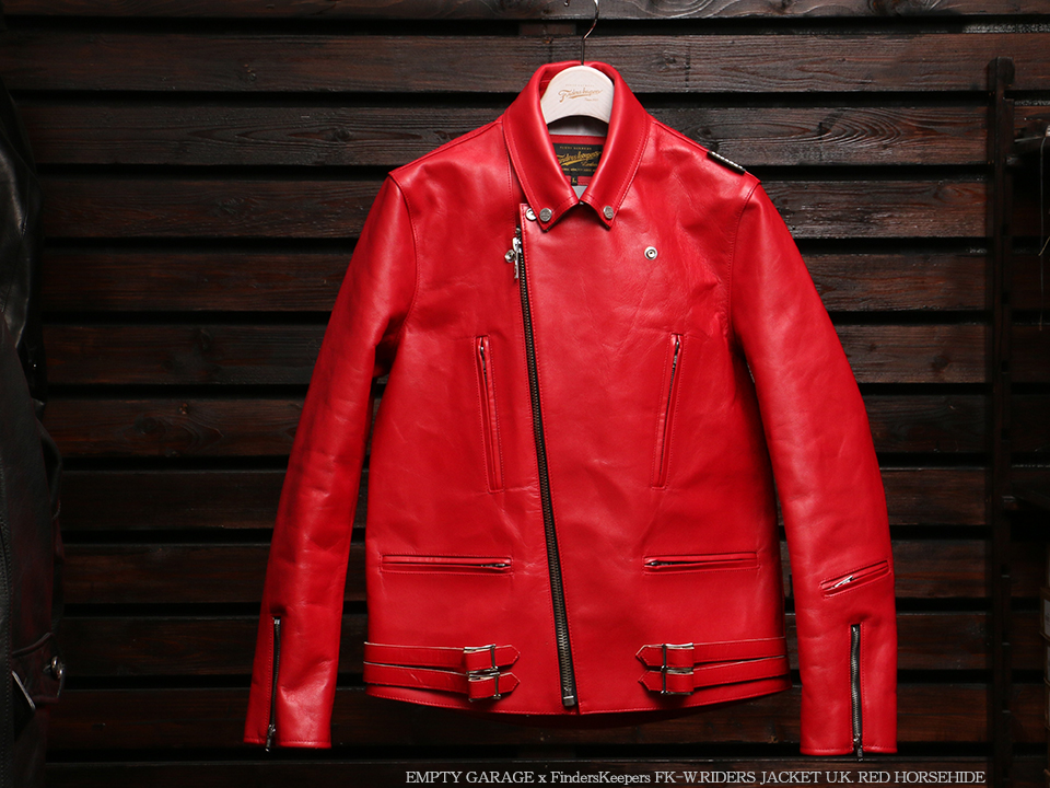 レッドレザージャケットは時に自分へのチャレンジ。 – Empty Garage