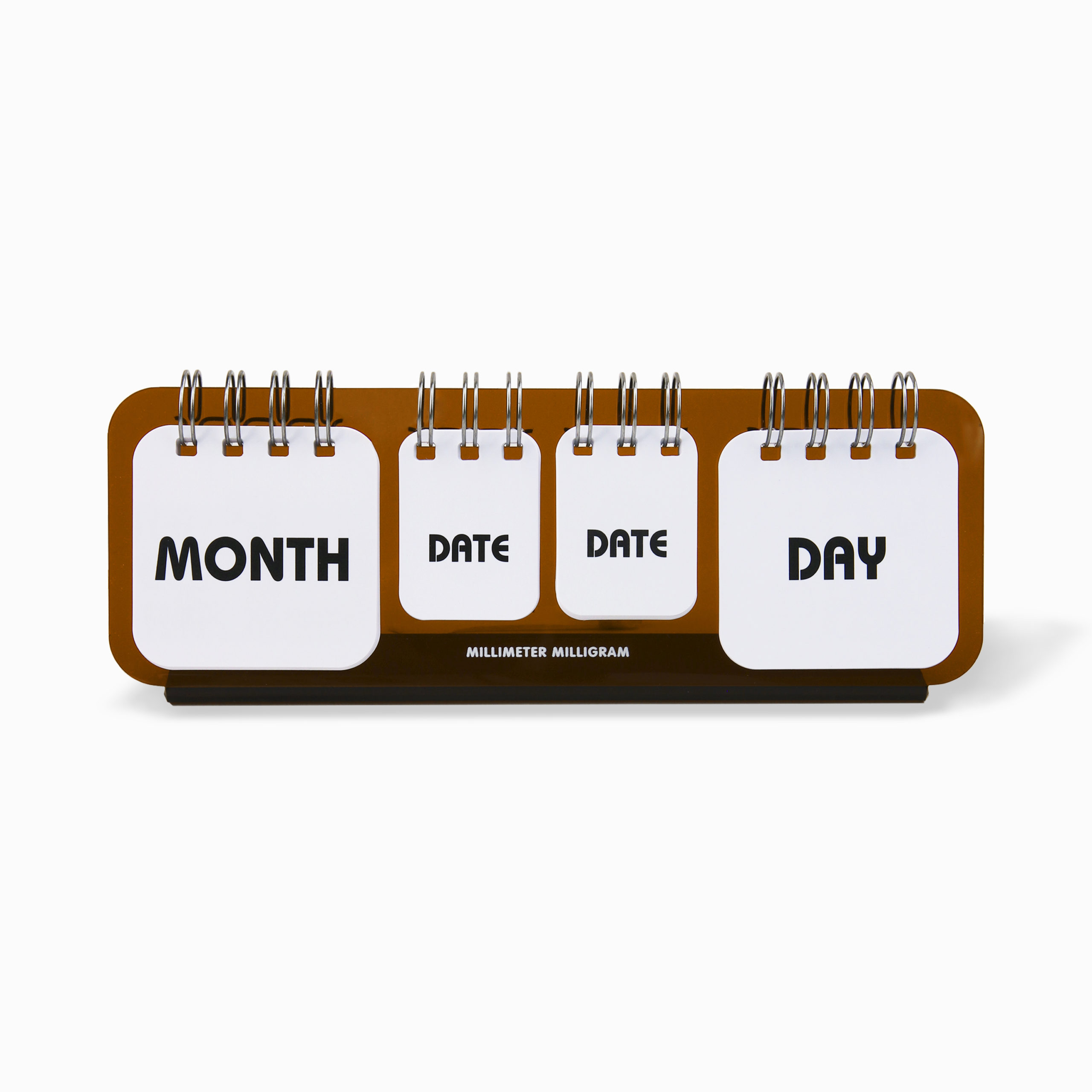 PING PONG CALENDAR 08 amber | MILLIMETER MILLIGRAM