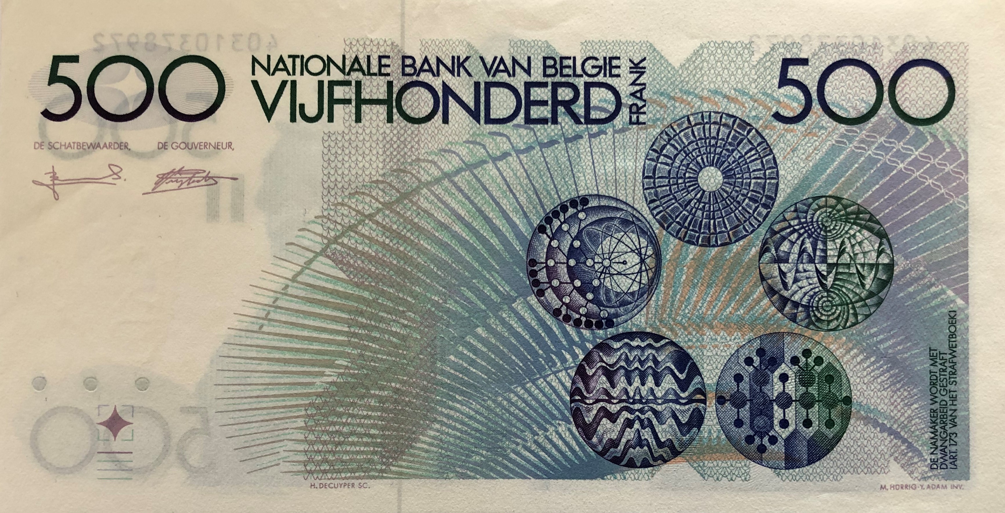 500 Francs - Belgium – Numista