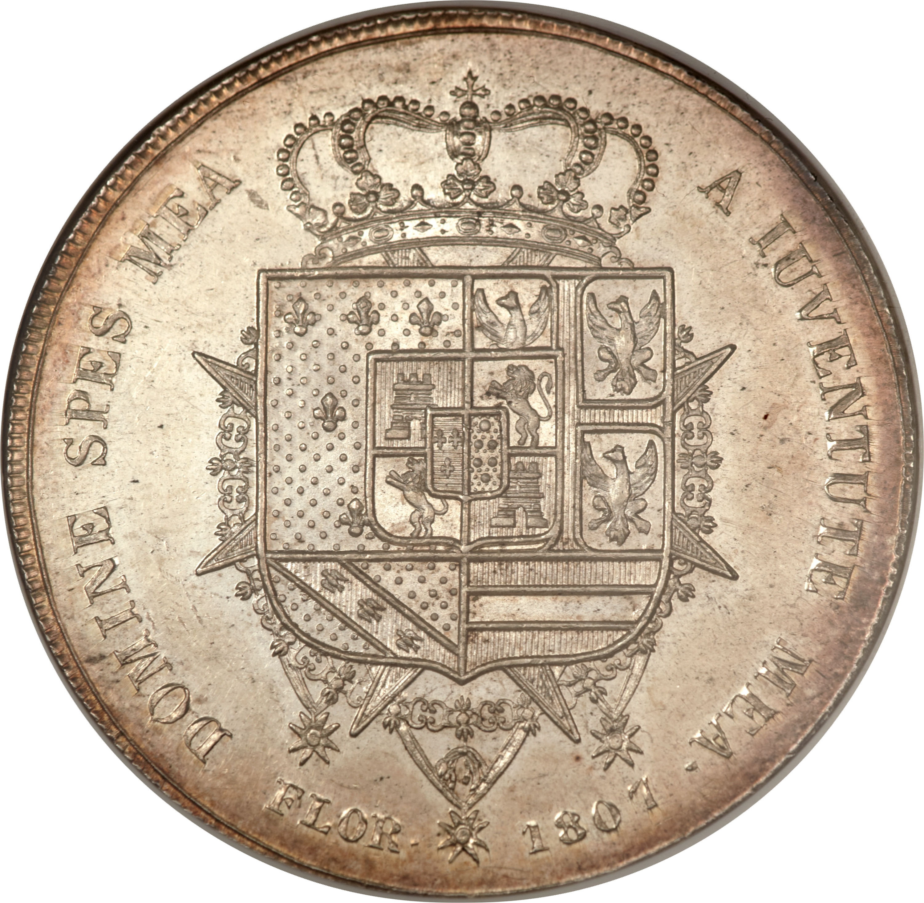 た*ろ様 1807年イタリア エトルリア王国10リラ銀貨フィレンツェ