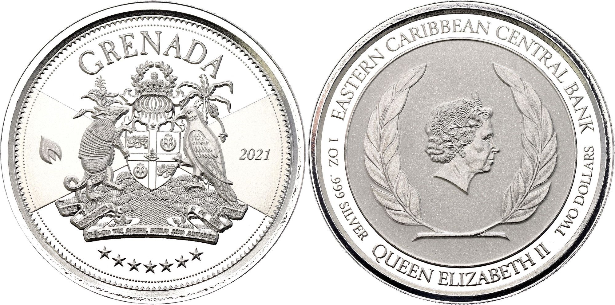 売約】 グレナダ グレナディーン諸島女王エリザベス2世シルバー