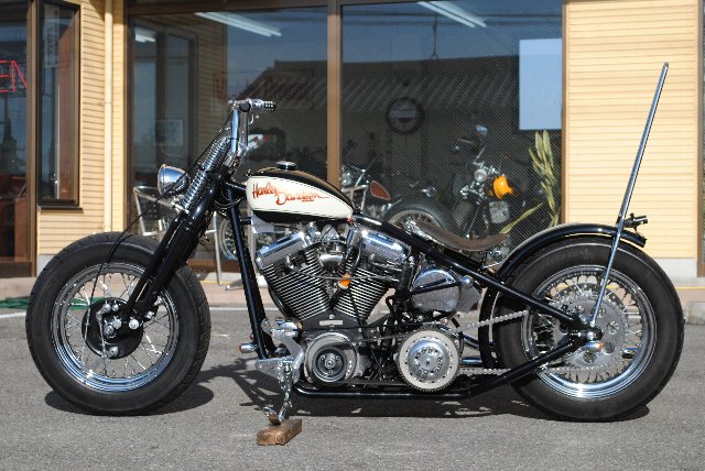 ハーレー オイルタンク カスタム チョッパー ショベル エボ パン