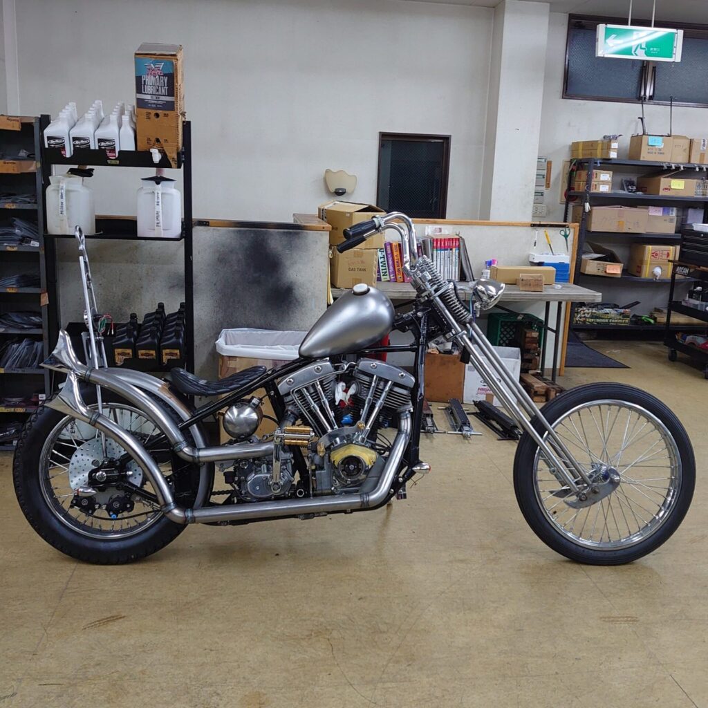 ピーナッツタンクハーレーチョッパーパンヘッドショベルフューエル