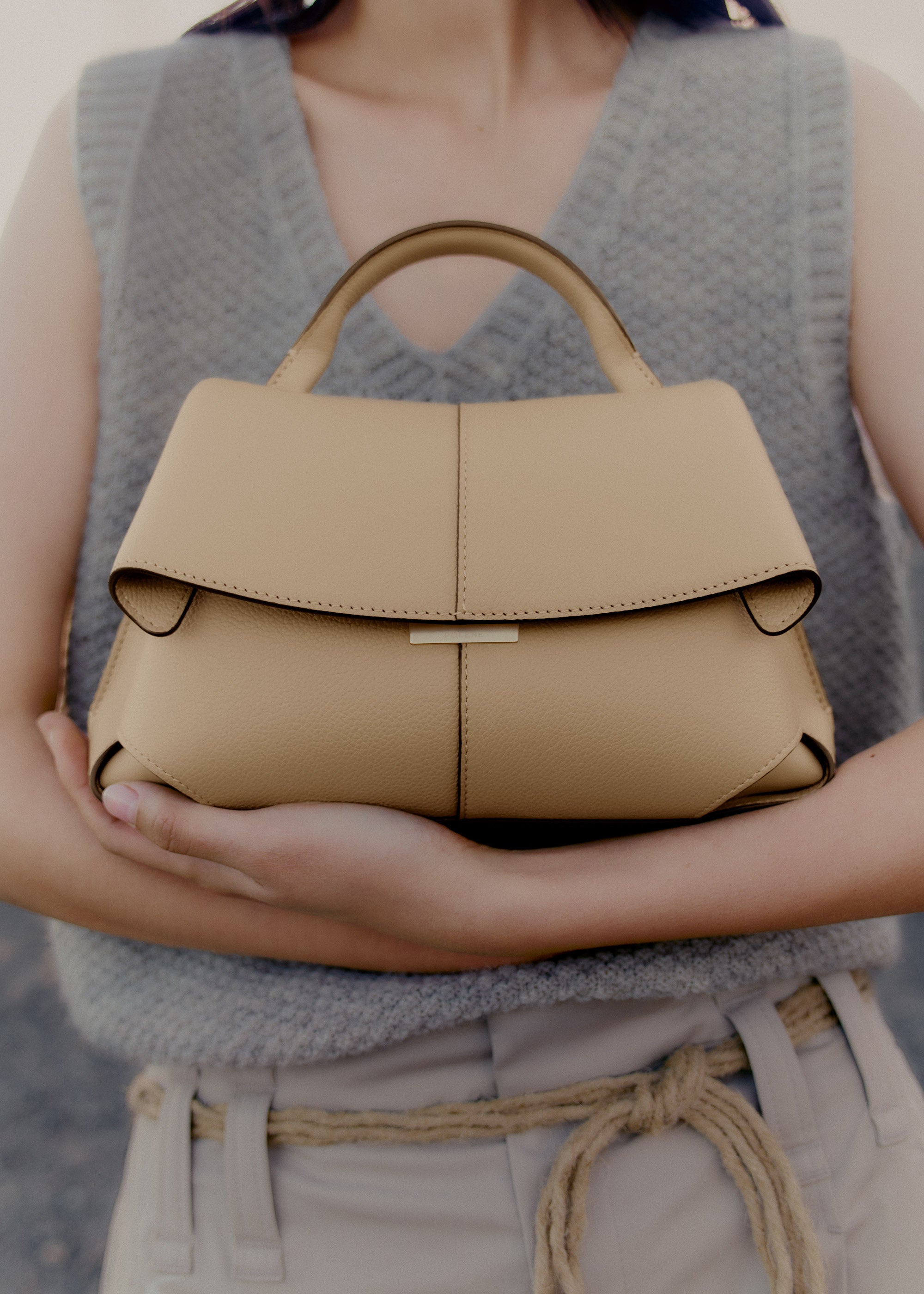 Polène | Bag - Mokki Mini - Textured Sand