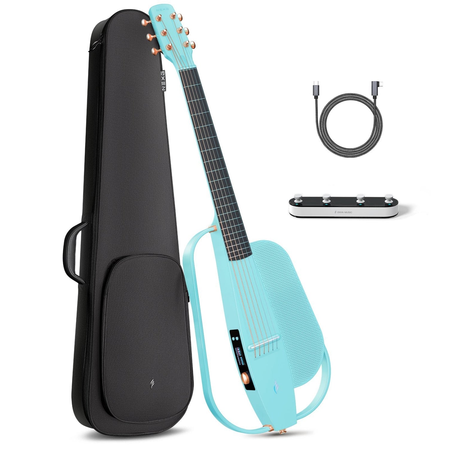 ENYA NEXG 2: Smart Silent Travel Guitar with Looper