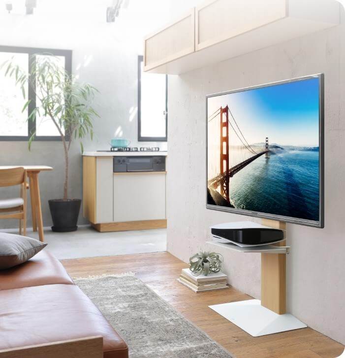 EQUALS WALL 壁寄せ テレビスタンド（テレビ台） V3 ハイタイプ