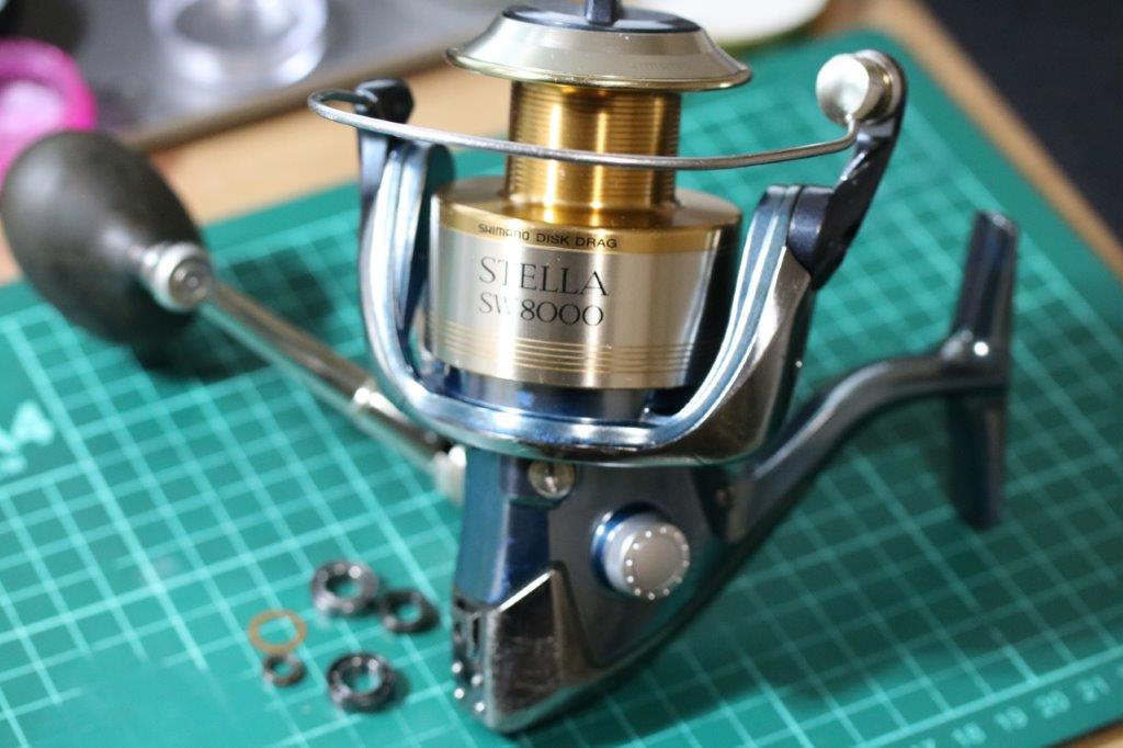 修理依頼 01ステラSW 8000HG バラバラのパーツの組み上げ | リール