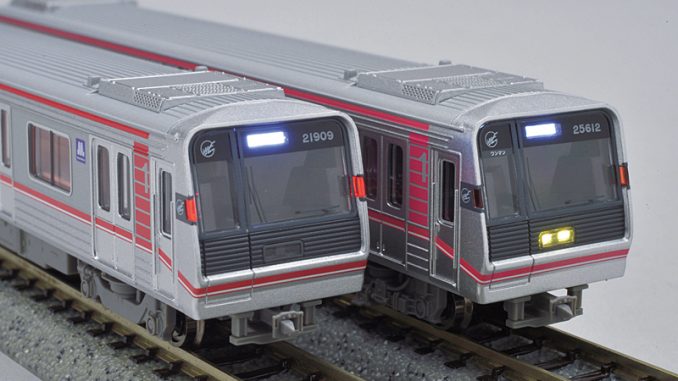 大阪メトロ 24系 更新改造車 中央線 A-7429 マイクロエース 併走に