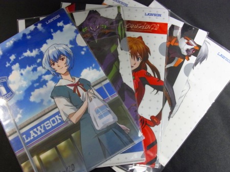 エヴァグッズ No.336～340 ローソン限定・オリジナルクリアファイル第