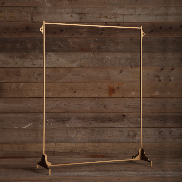 傾斜ハンガーラック アンティークゴールド 真鍮 ストア・エキスプレス