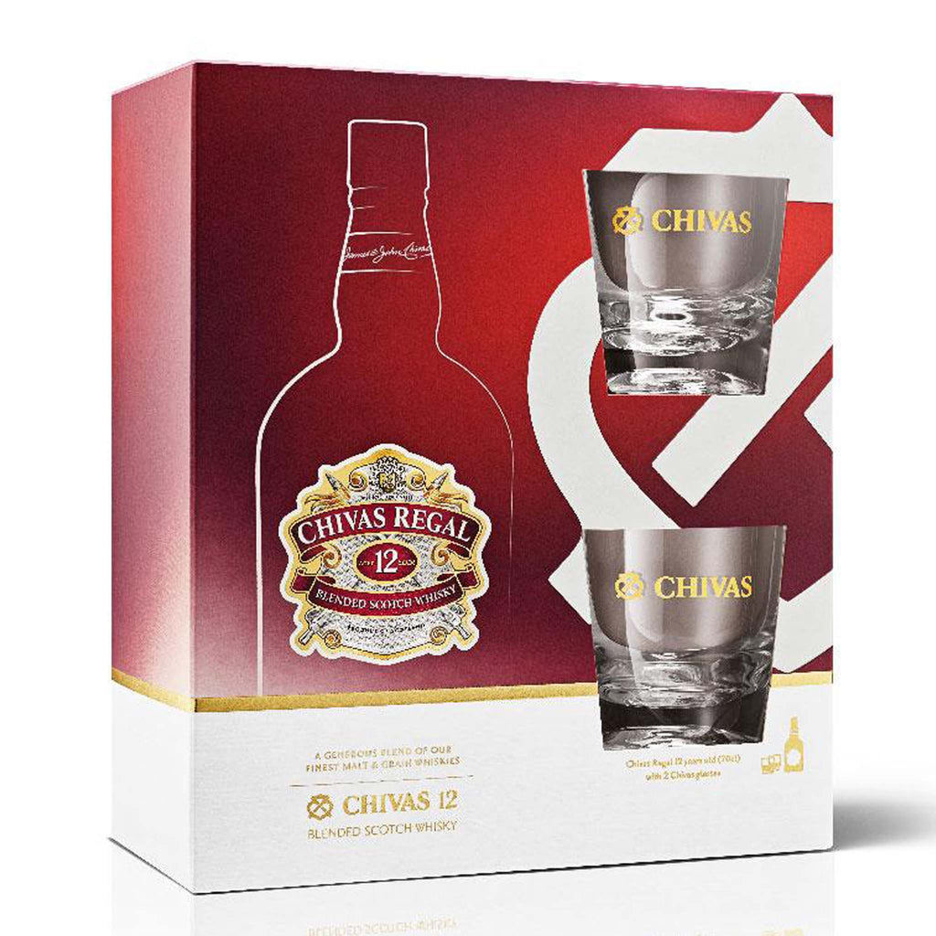 Chivas Regal 12 Year Old - Gift set 70cl