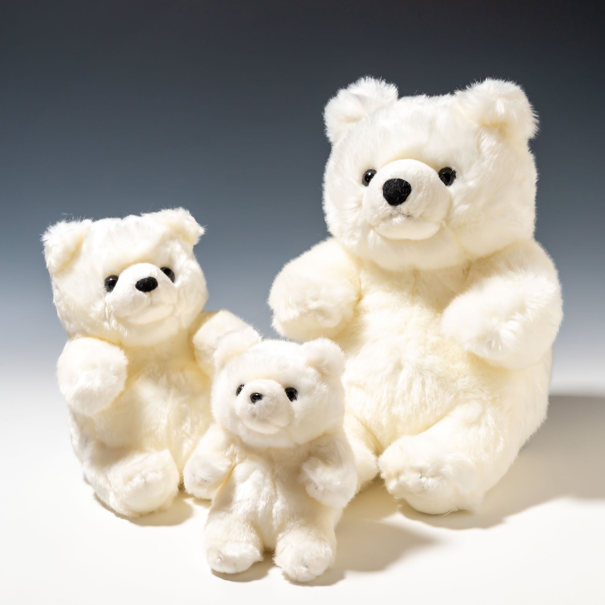 ハンドメイド しろくまくんの冬支度 アルパカ&ウールのぬいぐるみ