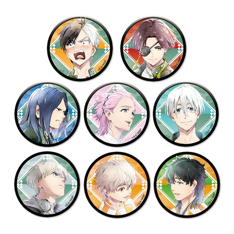 桐生三輝 原画展 グリッター WIND BREAKER グリッター缶バッジ 桐生三