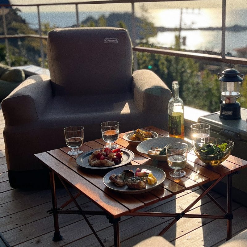 コールマン ナチュラルウッドロールテーブルクラシック/110 40周年限定