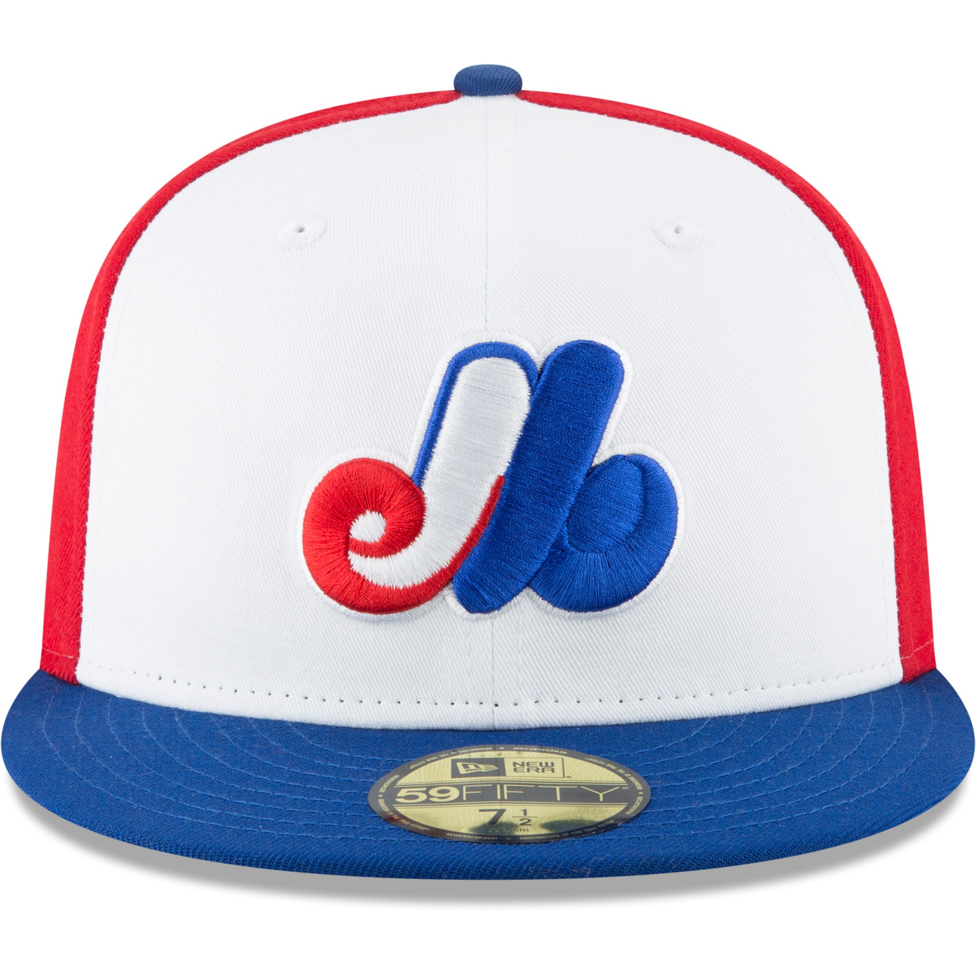 Men's Montreal Expos New Era White Cooperstown Collection Wool