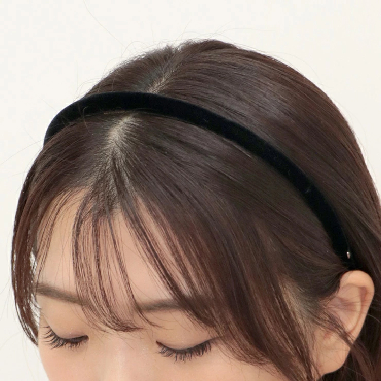 ALEXANDRE DE PARIS】アレクサンドル ドゥ パリ ベロアカチューシャ