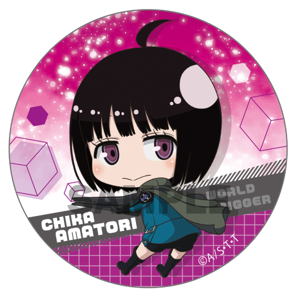 FaNeMa / ワールドトリガー ふりむきゅん 缶バッジ 雨取 千佳