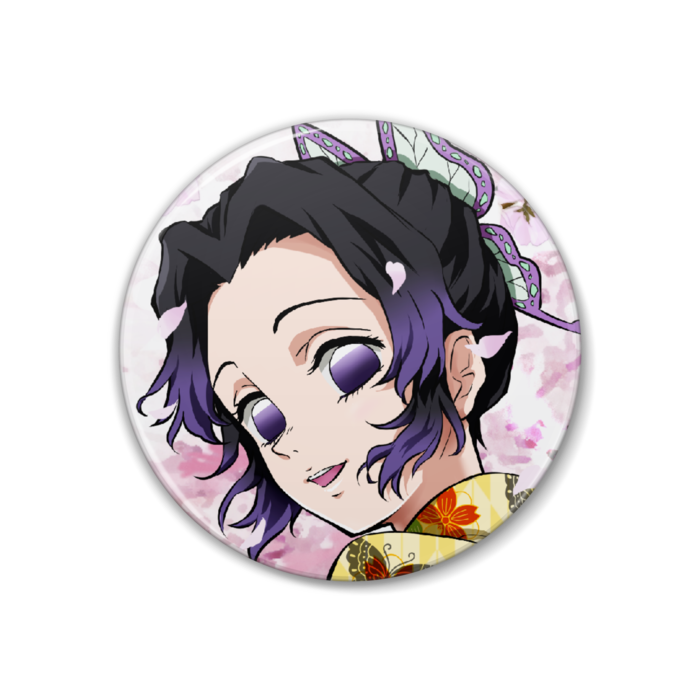 鬼滅の刃 バレンタイン 缶バッジ しのぶ ハート缶バッジ 鬼滅の刃