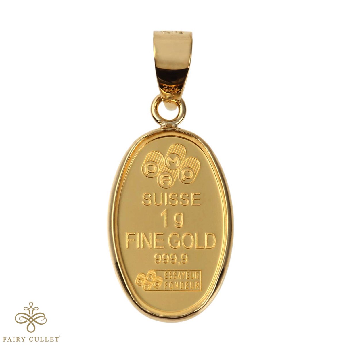 限定美品】純金ペンダントトップ 祈平 PAMP社 フェルメール/モネ