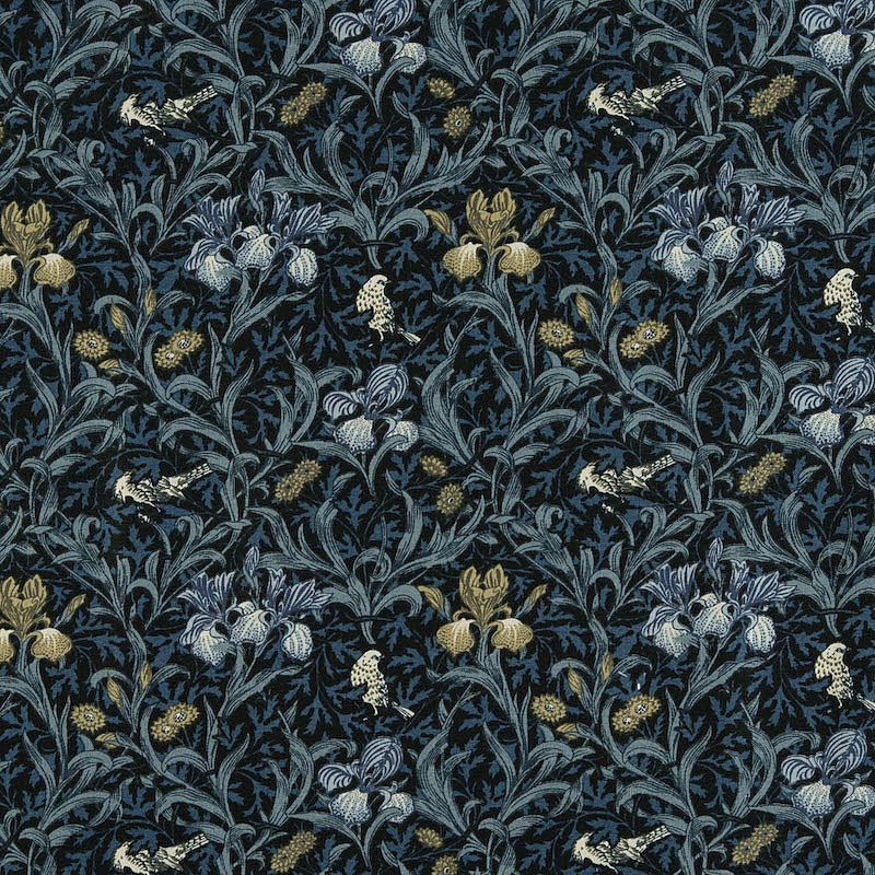 Fairy Cotton / ベスト・オブ・モリス アイリス モノトーン/ネイビー