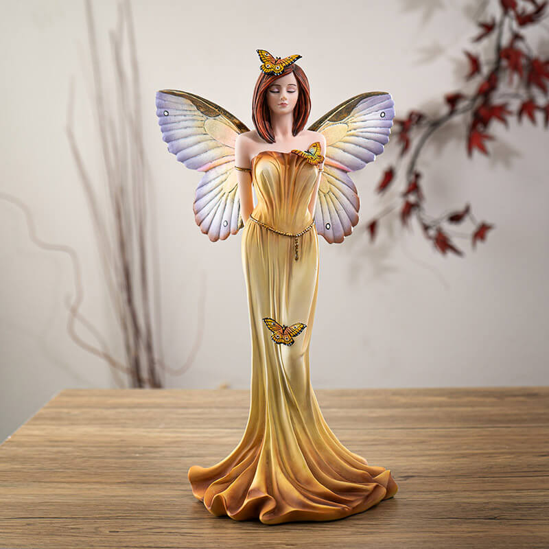 Serene Butterfly Fairy Figurine - Fantasy Gifts & Collectibles