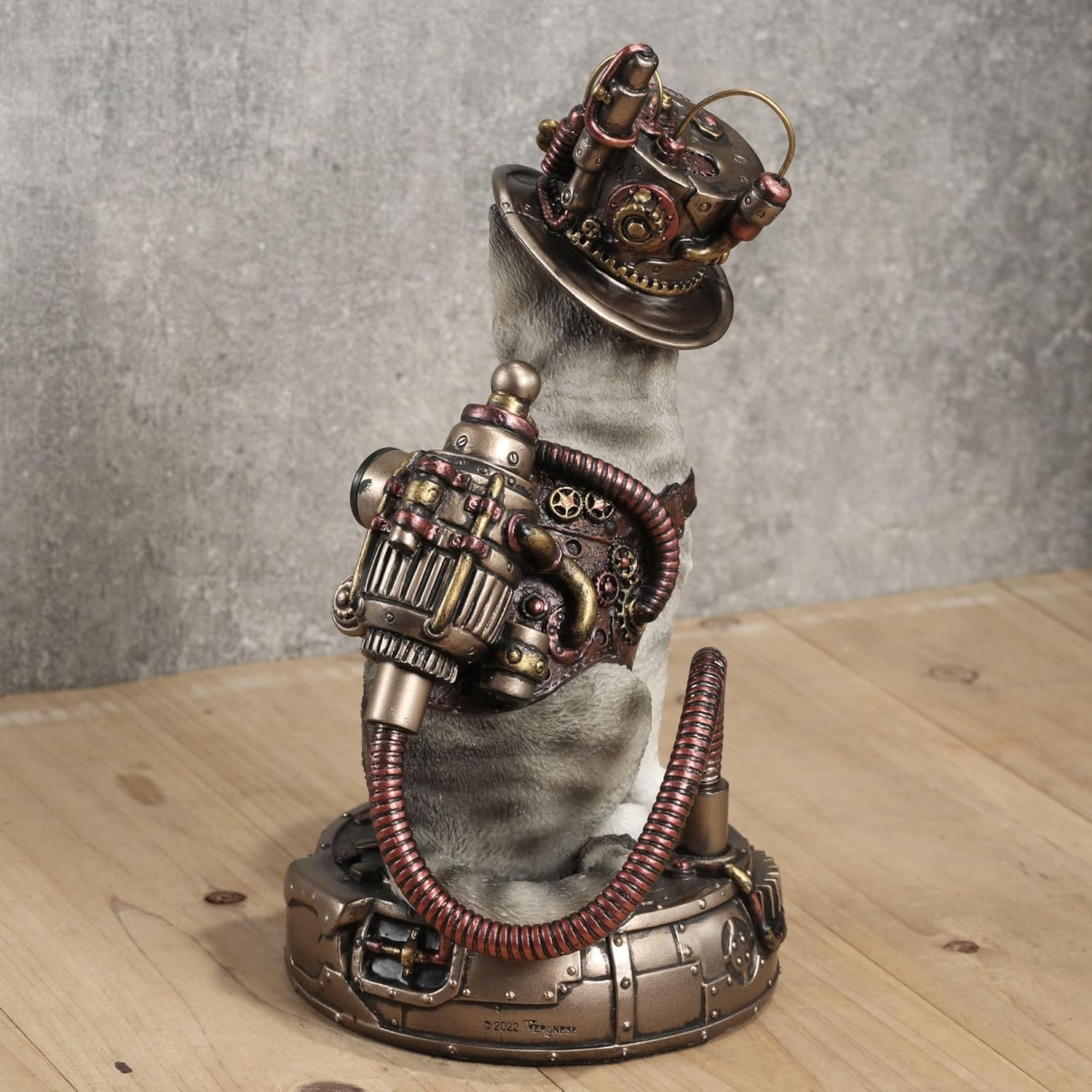 Steampunk Chaotic Neutral Cat Figurine - Fantasy Gifts