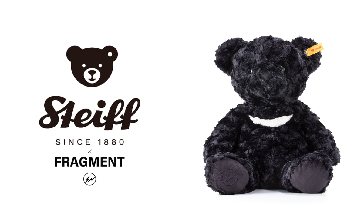 シュタイフが藤原ヒロシのフラグメントとコラボ、ブラックカラーの