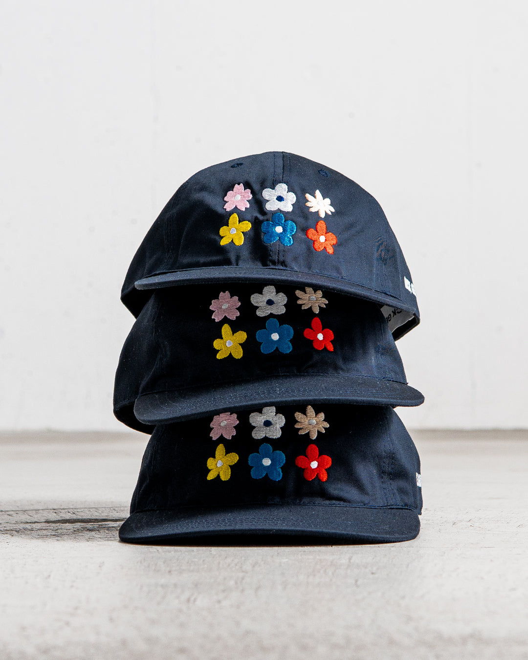 Nickgear Nick gear 3D flower cap ネイビー 紺色 Nickgear 3D Flower