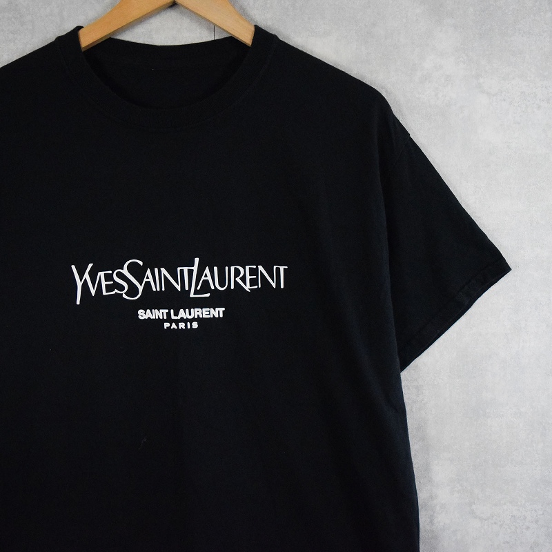 SAINT LAURENT サンローラン ロゴTシャツ 黒 XXL 正規店購入 イヴサン